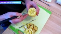 روش های جالب پوست کندن و قطعه کردن سیب زمینی