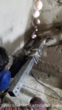 برش دیوار بتن مسلح به ضخامت 55 سانتیمتر