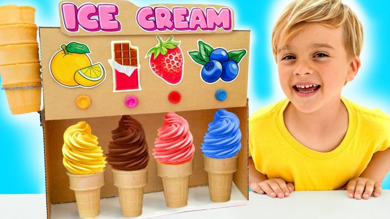 کارتونی ولاد و نیکی - چالش ماشین بستنی سازی و هندوانه