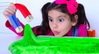 بازی و سرگرمی کودکانه با آزمایش های علمی : اسلایم و آهن ربا