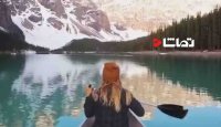آرامش یعنی قایق سواری تو این دریاچه
