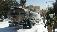 مهار تانکر سوخت در آستانه انفجار