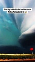 لحظه شروع طوفان در فلوریدا با صدای مهیب !