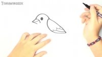 نقاشی پرنده ساده برای کودکان
