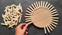 2 کاردستی با چوب بستنی ساده و زیبا - ساخت وسایل برای تزیین خانه