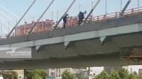 خودکشی 2 دختر از پل میدان امام حسین مشهد