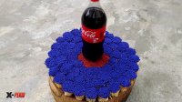 سوختن بطری نوشابه با چوب کبریت