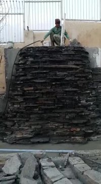 طراحی و اجرای ابنما و آبشار باسنگهای کوهی ورقه ای اجرای تضمینی 09124026545