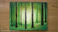 نحوه نقاشی یک جنگل