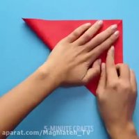 20 ترفند کاردستی با کاغذ های رنگی و دستمال کاغذی