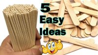 5 کاردستی ساده در منزل با چوب بستنی دور ریختنی