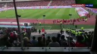 درگیری‌و پرتاب‌سنگ‌در دقایق پایانی بازی پرسپولیس و تراکتور