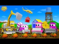 کارتون ماشین سنگین : ساخت مزرعه توسط ماشین های بزرگ ساخت و ساز