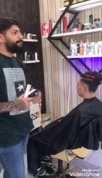 اموزش اصلاح دور مو توسط استاد مسعود حق پرست.09300348412