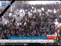 اقامه نماز رهبر انقلاب بر پیکر مرحوم هاشمی رفسنجانی