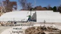 پوشش متحرک دستی استخر(پروژه مهرشهر کرج)