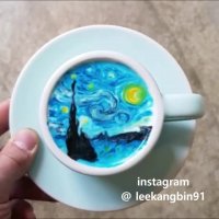 طراحی روی نسکافه