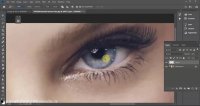 آموزش فتوشاپ-ایجاد برق چشم