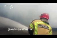 آتش‌سوزی مهیب در جنوب تهران