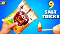 9 آزمایش علمی و جالب با نمک