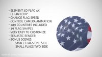 پروژه افترافکت پرچم واقعگرایانه سه بعدی 3D Flag