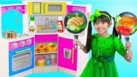 فیلم آشپزی کودکانه : اما و  اسباب بازی های آشپزخانه رستوران