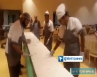 کیک تولد یک تنی برای تولد امام رئوف