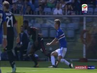 خلاصه بازی سامپدوریا 2 - آث میــلان 0