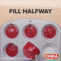 دستور آسان آشپزی:کاپ کیک قرمز