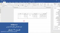 نکته8در ورد-فهرست اتوماتیک و چند بخشی حرفه ای(قسمت اول)