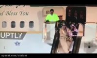 اولین حاشیه حضور ملک سلمان در روسیه + فیلم