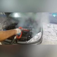 شستشو موتور  پژو 206 با بخار