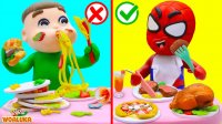 کارتون خمیر بازی : رفتار صحیح سر میز رستوران : آموزش مهارت های زندگی به کودکان