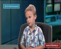 حضور یک کودک در استودیو خبر شبکه آی تی‌ وی
