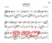 نت پیانو آشنا رضا صادقی (تو با منی)