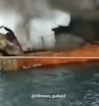 لحظه اصابت موشک به ناوچه کنارک