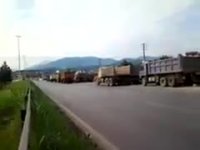 رانندگان چالوس به اعتصاب سراسری پیوستند