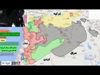 نقشه جنگ سوریه تا مرداد ماه 1396