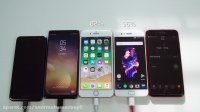 iPhone 8+ vs Note 8 vs One+ 5 vs HTC U11_Fast Charging