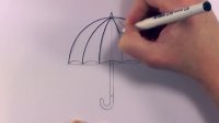 آموزش نقاشی چتر برای خردسالان