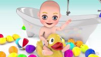 بازی انلاین کودکان مهدکودکی 3D Baby doll bath time Play - Teach colours for Children