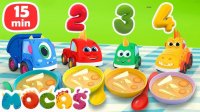 کارتون ماشین هیولاهای کوچک با آهنگ های شاد بچه گانه - ماشین ها در زمین کشاورزی و...