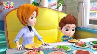 کارتون انگلیسی جوجو - آهنگ آداب نشستن روی میز - آهنگ های کودکان