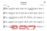 نت ویولن استیگمات رضا صادقی