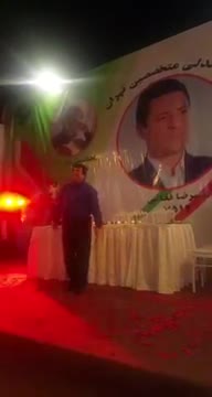 اجرای عباس قادری در ستاد علیرضا فغانی