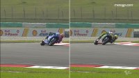 Riders' comparison at turn 15