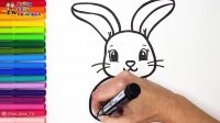 نقاشی خرگوش - آموزش نقاشی کودکان - طراحی و رنگ کاری - نقاشی و هنری