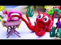 فیلم کودکانه کارتون خمیر بازی  شکار اختاپوس