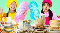 برنامه کودک خارجی - چالش ماشین ظرفشویی - اسباب بازی کودکانه