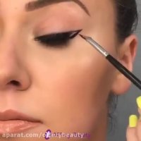 آموزش خط چشم پهن و کشیده